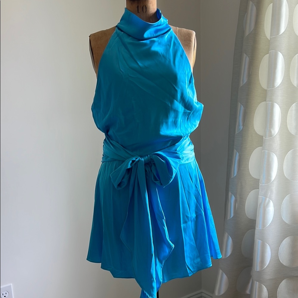 Vibrant Blue Halter Romper